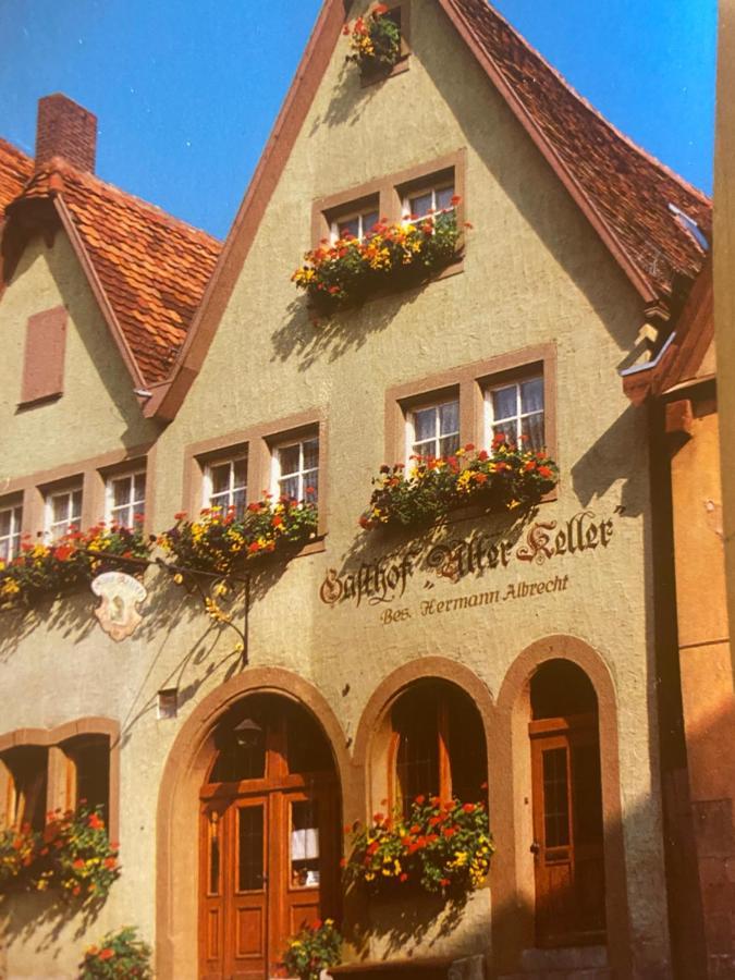 Gaestehaus Alter Keller Rothenburg ob der Tauber Exteriör bild